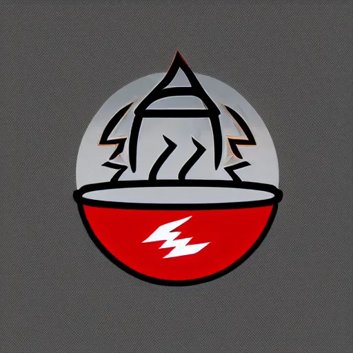Image similar to Logo of NFT marketplace named cathulhu, dramatiic lightning