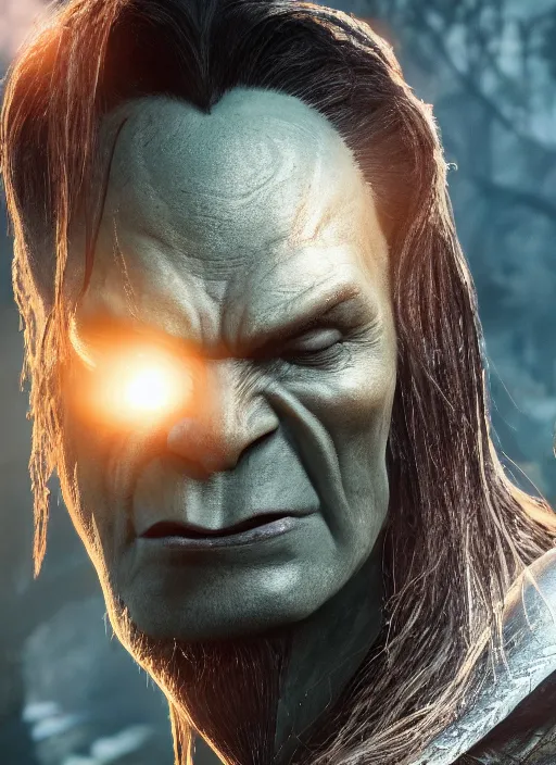 Image similar to tarnished orc, ultra detailed fantasy, elden ring, realistic, dnd character portrait, full body, dnd, rpg, lotr game design fanart by concept art, behance hd, artstation, deviantart, global illumination radiating a glowing aura global illumination ray tracing hdr render in unreal engine 5