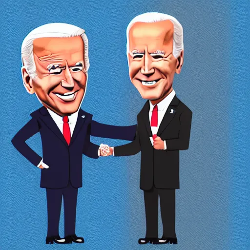 Image similar to joe biden charicature