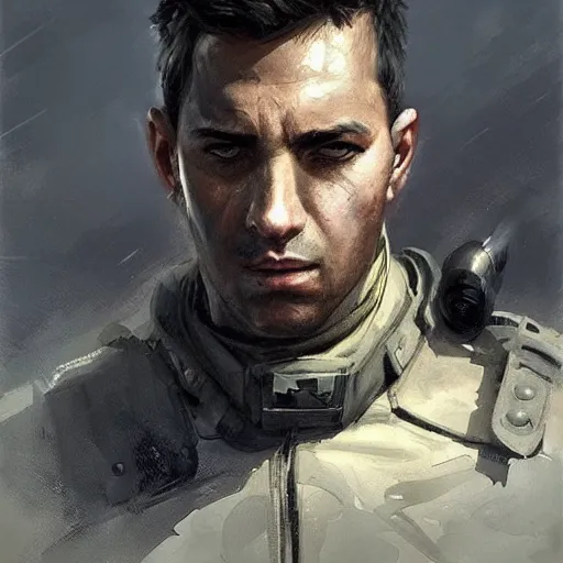 Image similar to portrait of ruben ruiz ibarruri, tragic, military art, fantasy, hd shot, digital portrait, beautiful, artstation, comic style, by artgerm, guy denning, jakub rozalski, magali villeneuve and charlie bowater