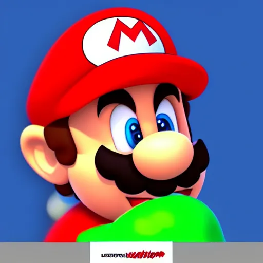 Image similar to super mario caricature