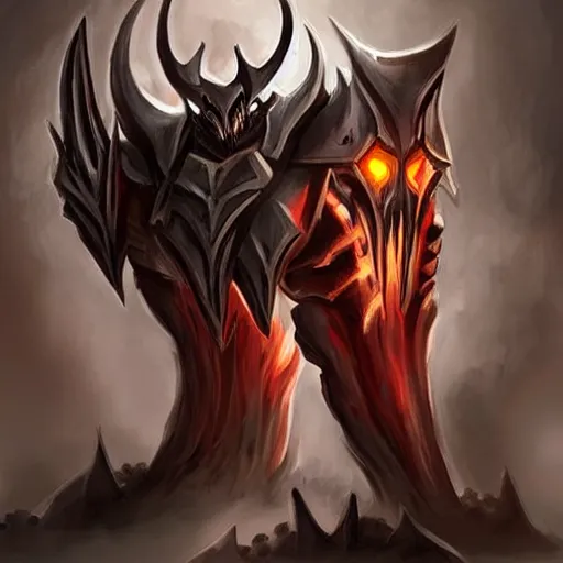 Image similar to shadowknight archfiend, digital art, concept art, cute, adorable, endearing, sweet