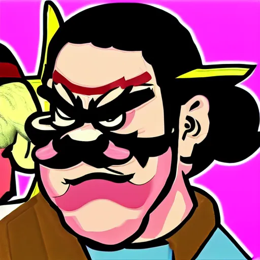 Image similar to Wario in GTA Vice City