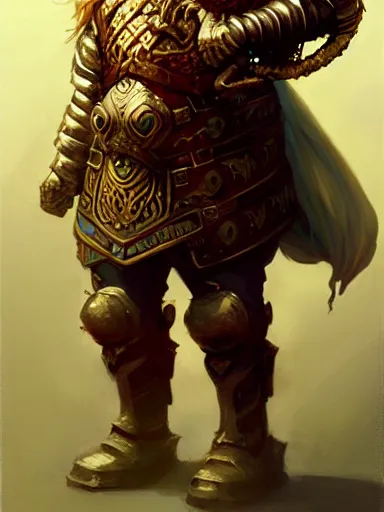 Image similar to a dwarf cleric dnd character, ornamented armor, oil painting, Tooth Wu, Greg Rutkowski, Edgar Maxence and Ross Tran, RPG portrait, dynamic lighting, fantasy art, High contrast, depth of field