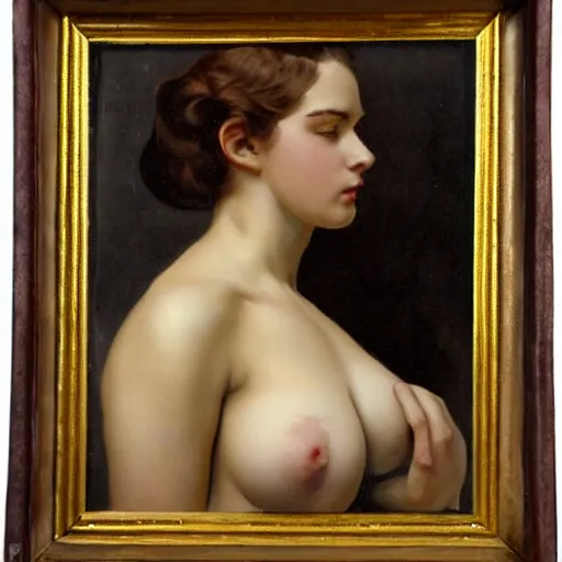 Prompt: a painting of a female model in victorian times, fully body shot