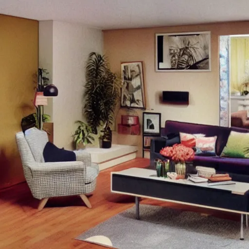 Image similar to the typical american living room from 1 9 8 5