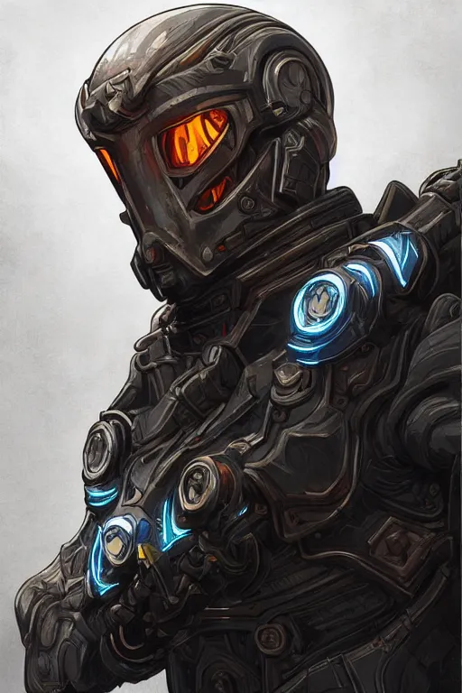 Prompt: Portrait of John Brown wearing futuristic power armor, fantasy, intricate, highly detailed, digital painting, trending on artstation, sharp focus, illustration, style of Stanley Artgerm and Dan Mumford