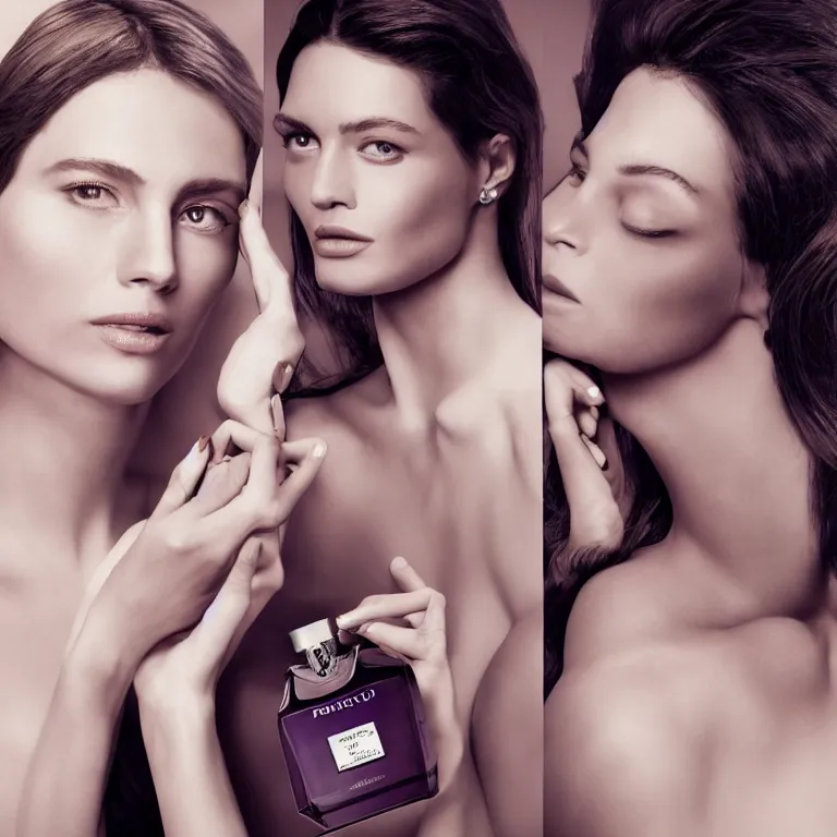 Prompt: portrait fragrance advertising campaign painted by michelangelo