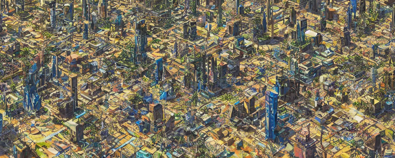 Prompt: A solarpunk African city, intricate details, background depth, bold colour, photorealism, intricate, elegant, highly detailed, smooth, 8k, sharp focus,