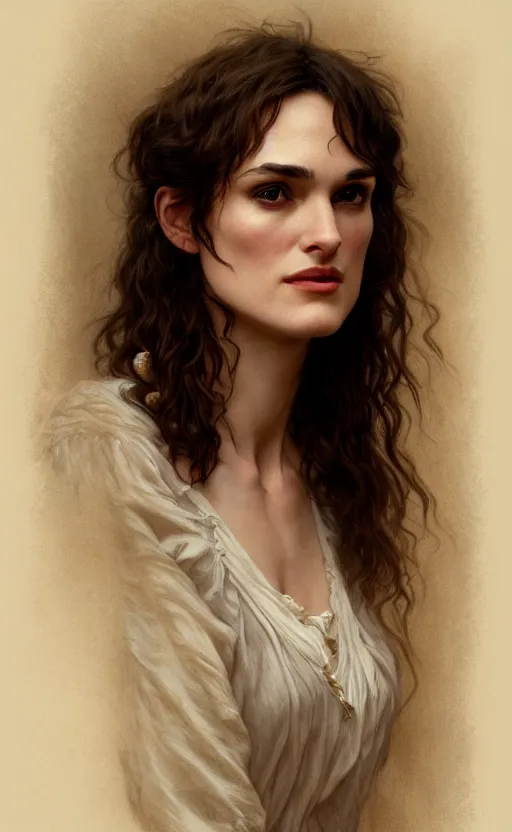 Image similar to winona ryder, kiera knightly, traditional corsican, intricate, highly detailed, artstation, illustration, jurgens, rutkowski, bouguereau, pastoral, rural, georgic