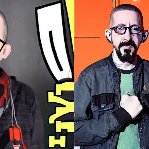 Image similar to Gordon Freeman meets Linkin Park