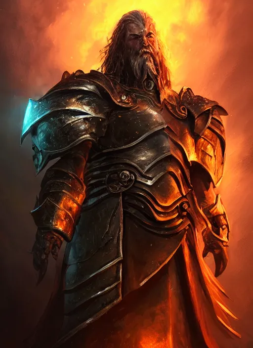 Image similar to legendary dreadnought knight, ultra detailed fantasy, elden ring, realistic, dnd character portrait, full body, dnd, rpg, lotr game design fanart by concept art, behance hd, artstation, deviantart, global illumination radiating a glowing aura global illumination ray tracing hdr render in unreal engine 5