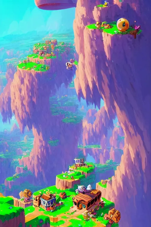 Prompt: epic landscape of super mario world stylized as fornite style game design fanart by concept artist gervasio canda, behance hd by jesper ejsing, by rhads, makoto shinkai and lois van baarle, ilya kuvshinov, rossdraws global illumination radiating a glowing aura global illumination ray tracing hdr render in unreal engine 5