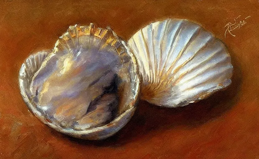 Image similar to Beautiful alchemy seashell. By Konstantin Razumov, highly detailded