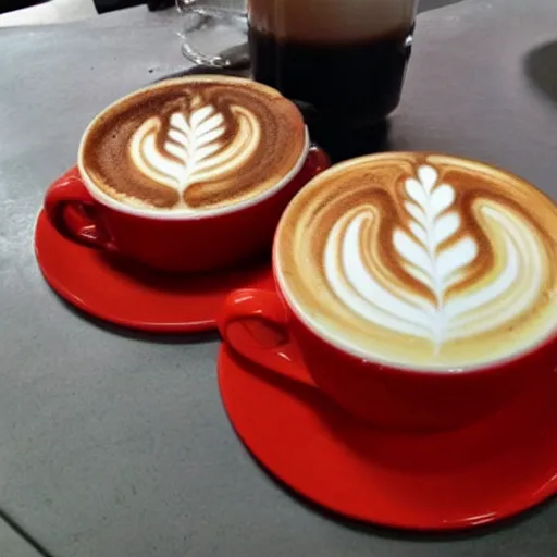 Image similar to latte art on fire