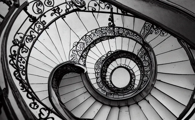 Image similar to ornate illustration spiral staircase to nowhere