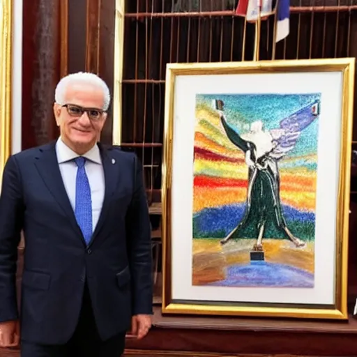 Image similar to Mattarella NFT art