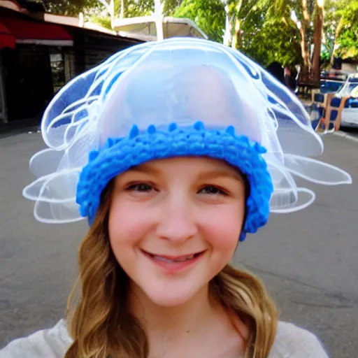 Image similar to jellyfish hat