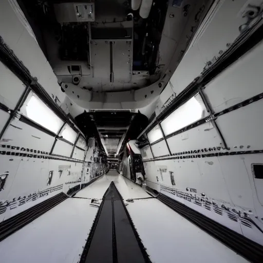 Image similar to a view from a boeing cc - 1 7 7 globemaster cargo bay