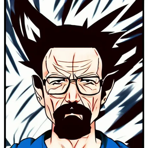 Prompt: walter white character from 8 0 s anime, 8 0 s anime style, anime art, detailed, artstation