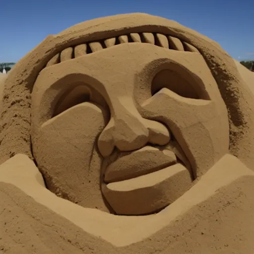 Prompt: a sand sculpture of the dark star