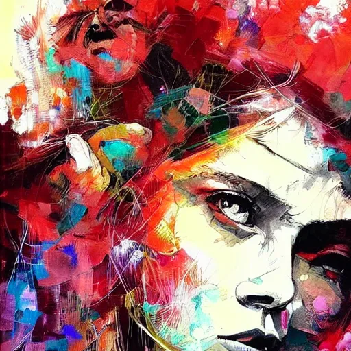 Prompt: masterpiece beautiful portrait by hopare