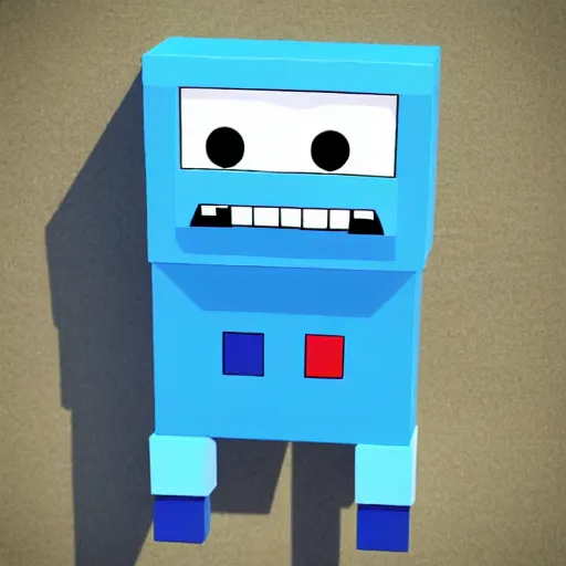 Prompt: 3D BMO from adventure time