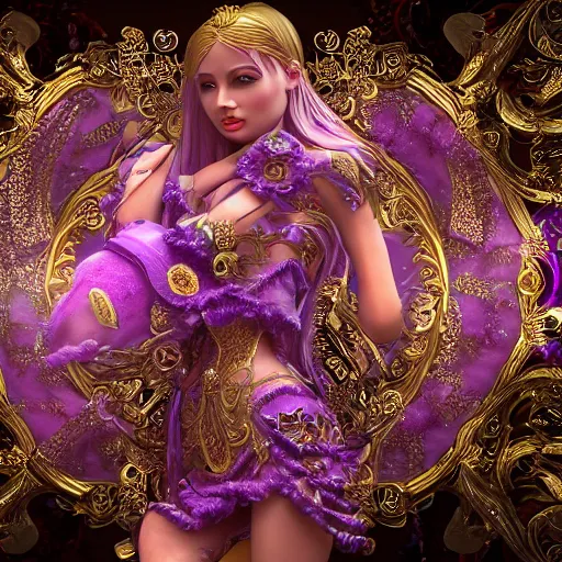 Image similar to princess of amethyst, ornate, intricate, hyper detailed, stunning, 4 k, octane render