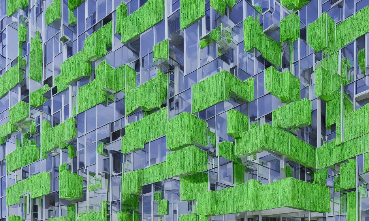 algae glass additive printed multifamily modern | Stable Diffusion ...