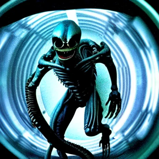 Image similar to a xenomorph inside an mri. alien : resurrection movie photograph.