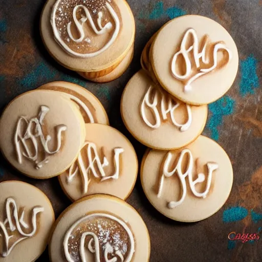 Prompt: high resolution photo of cinderella cookies, food photography, instagram, trending