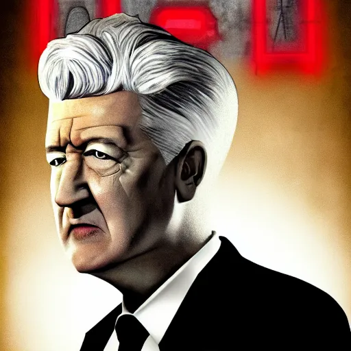 Image similar to david lynch in fallout new vegas