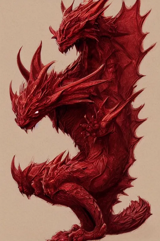 Pyrodrake: a fire/dragon-type pokémon resembling a majestic dragon engulfed  in flames. it has a serpentine body covered in fiery scales, glowing red  eyes, and large wings capable of creating scorching gusts of