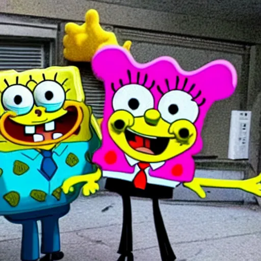 Image similar to Spongebob in real life