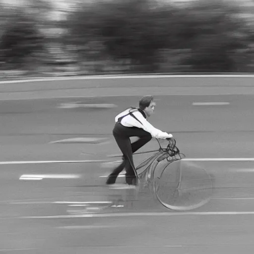 Prompt: photograph of a stingray riding a bicycle