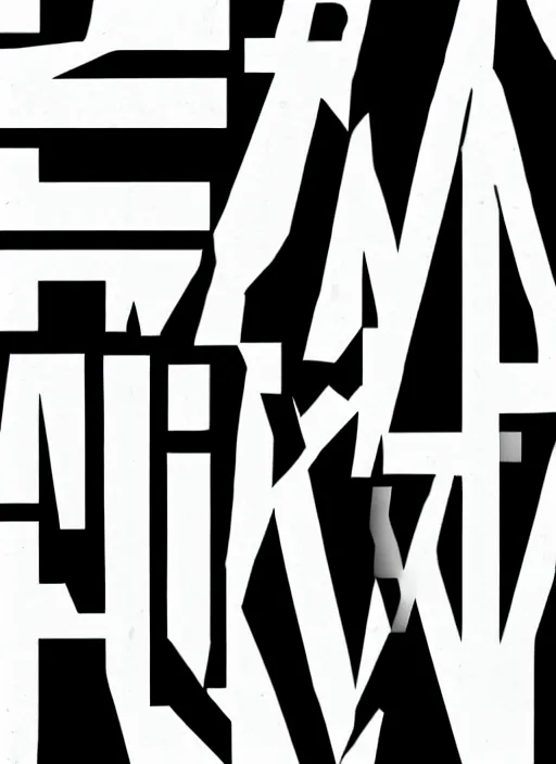 Image similar to black on white letter a designed by dinamo typefaces