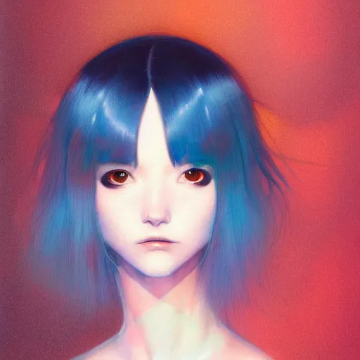 Image similar to beautiful woman portrait soft light painted by james jean and katsuhiro otomo and erik jones, inspired by perfect blue anime, smooth face feature, intricate oil painting, high detail illustration, sharp high detail, manga and anime 1 9 9 9