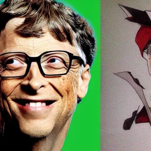 Image similar to bill gates from ben 1 0 as ezio auditore