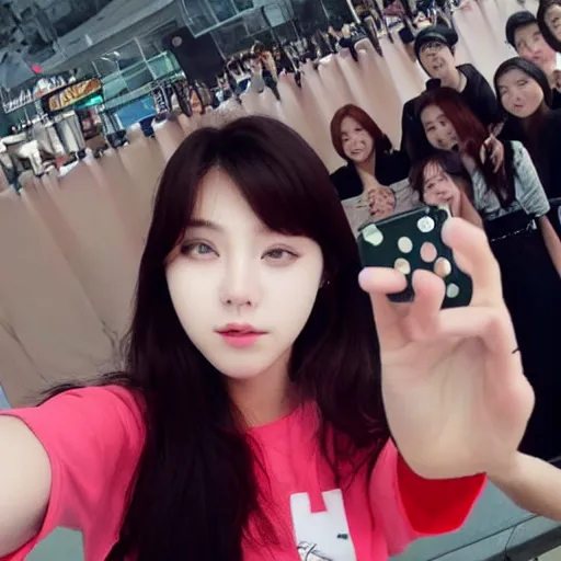 Prompt: selfie of Korean idol
