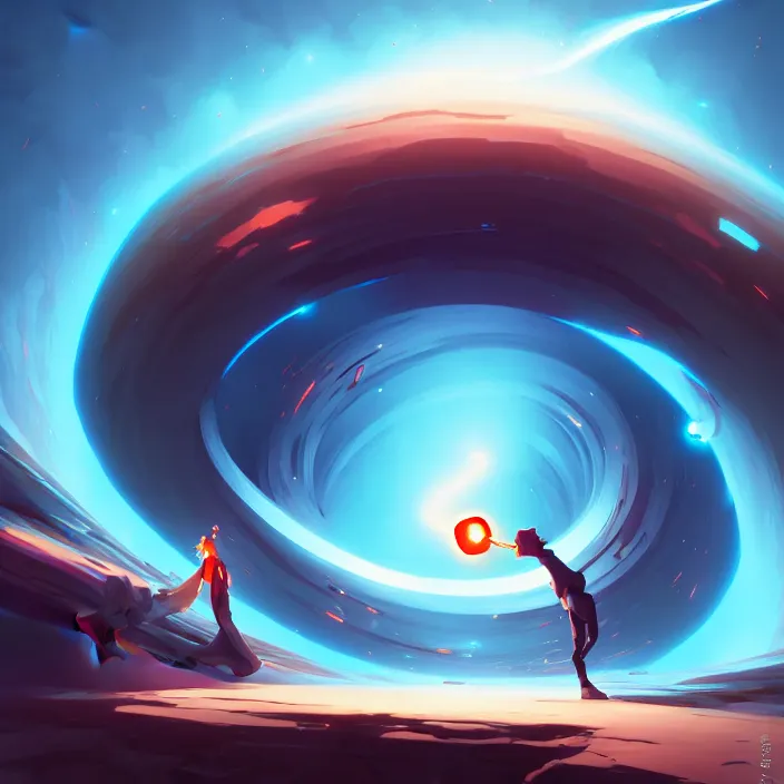 Prompt: two black holes colliding close - up, in marble incrusted of legends official fanart behance hd by jesper ejsing, by rhads, makoto shinkai and lois van baarle, ilya kuvshinov, rossdraws global illumination