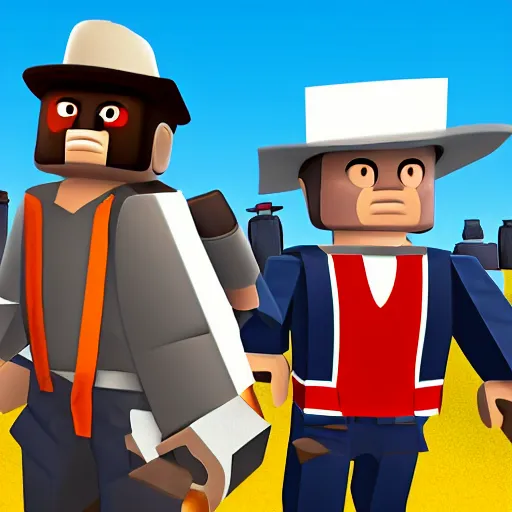 Image similar to american civil war in roblox