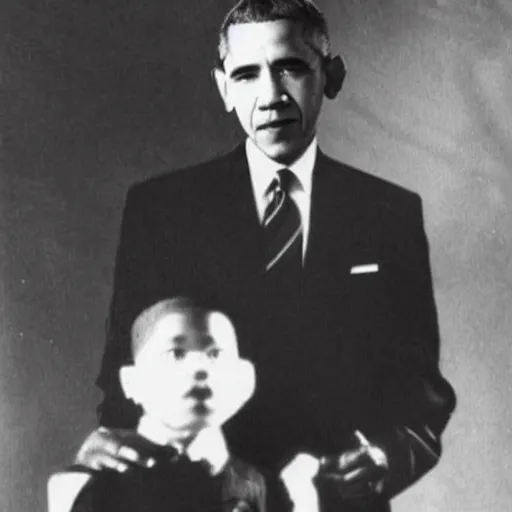 Image similar to obama as a child