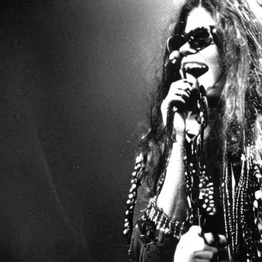 Image similar to Janis Joplin, psychedelic,