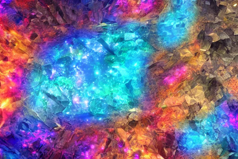 Image similar to landscape kaleidoscope textural dream journey space simulation biological quantum crystalline micrograph, unreal engine, octane render, 4 k