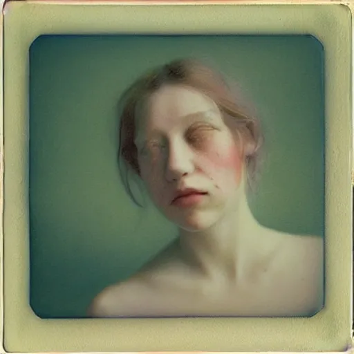 Image similar to close up of a girl morphing into flowers, watercolor vintage polaroid by gottfried helnwein, by hammershøi, art noveau, highly detailed, lights by edward hopper, liminal, eerie, bright pastel colors