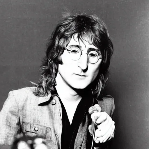 Prompt: John lennon covered in honey