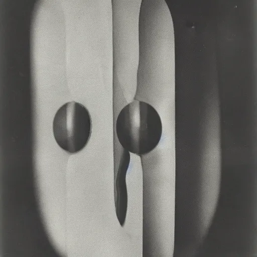 Prompt: The ‘Naive Oculus’ by Man Ray, auction catalogue photo, private collection, provided by the estate of Marcel Duchamp