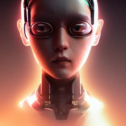 Image similar to realistic portrait 3 d render of a cybernetic enhanced japanese cyberpunk, girl, featured on cgsociety, matte painting, concept art, sharp focus, illustration, studio lighting, art by masayoshi tanaka, akihiko yoshida, kazuya takahashi