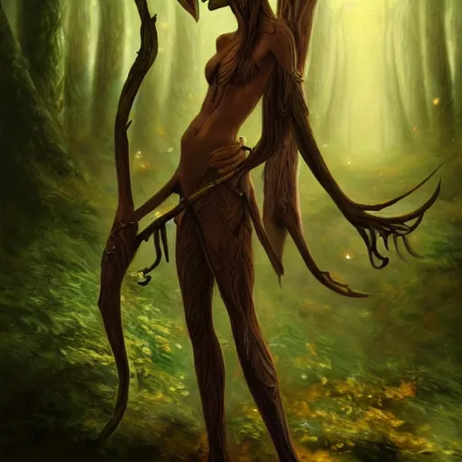Prompt: a picture of a forest elf, elegant, epic, detailed, intricate, digital painting, concept art, realistic, smooth, focus, rim light,