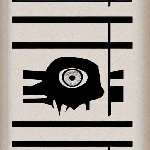 Image similar to big brother is watching you, Bauhaus poster